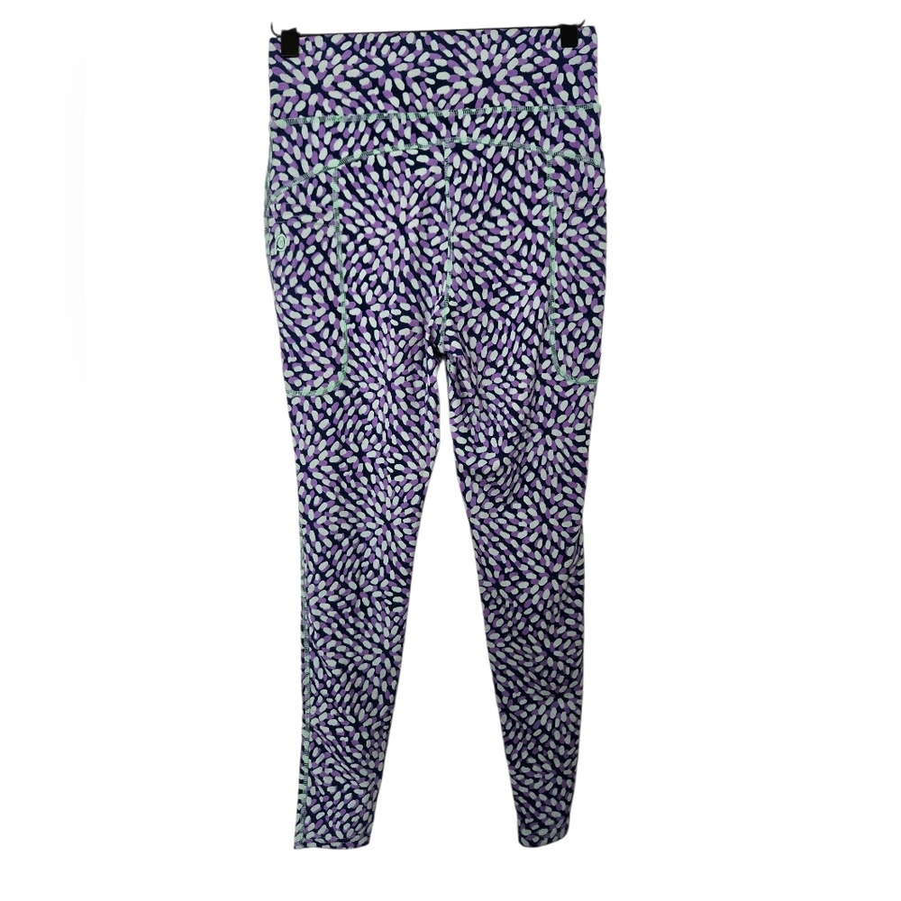 POP Fit Women's Vibrant Purple Crop Top And Leggings Set Size Medium - Picture 5 of 6